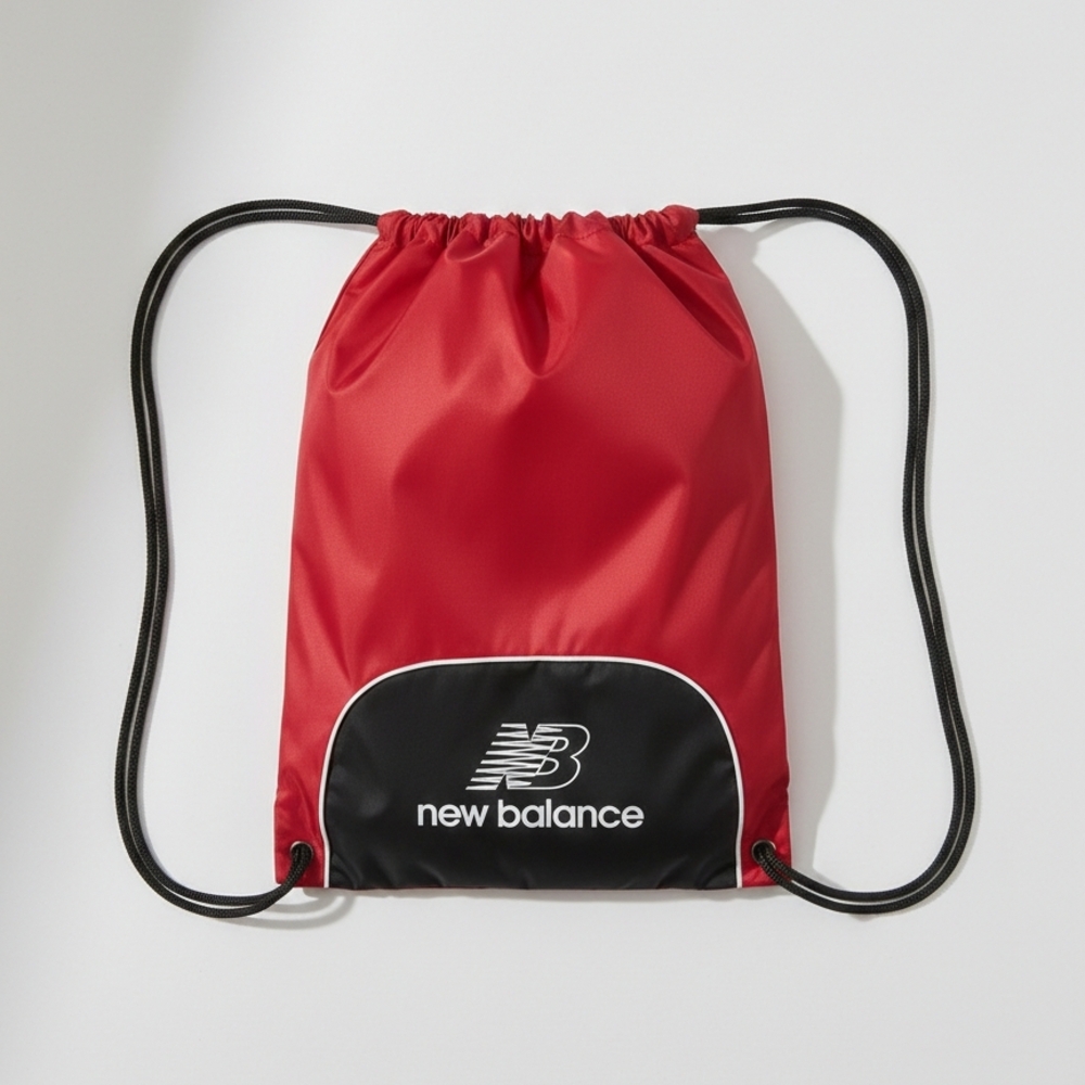 New Balance Red and Black Drawstring Backpack